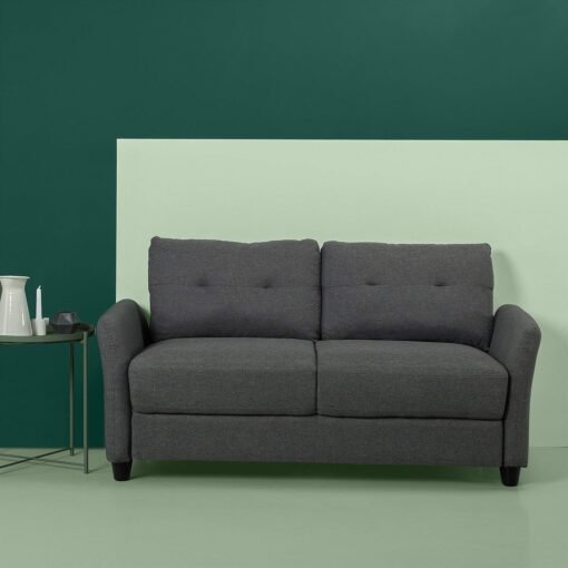 Upholstered 62.2 Inch Sofa Couch Loveseat Abule Egba