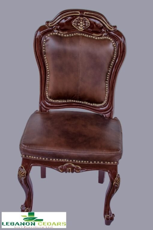 Italian Leather Dinning Set of Chairs