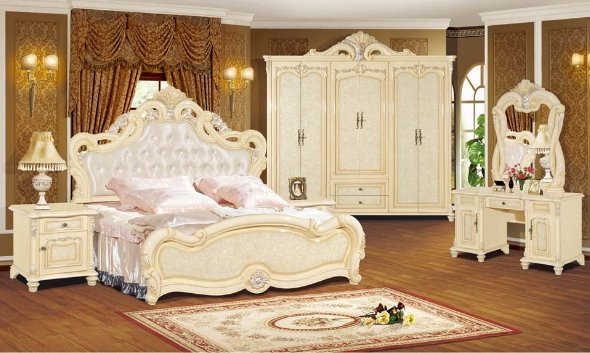 Lebanon Cedars: Royal luxury Turkish Style Bedroom Set Furniture